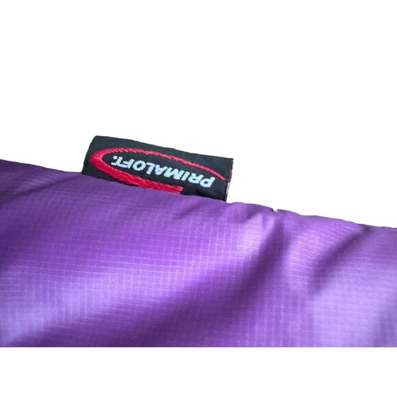 CABELA'S Purple Puffy Vest Full Zip Primaloft fall winter spring women’s Large - Picture 7 of 8